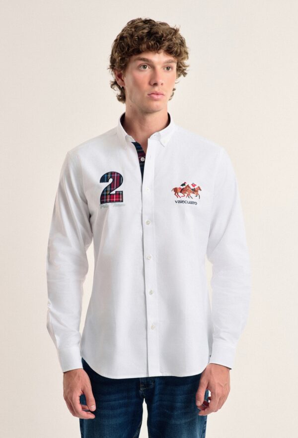 P24H-6007-BL HOMBRE CAMISA CABALLOS