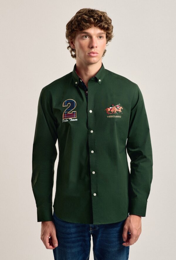 P24H-6008-VDI HOMBRE CAMISA CABALLOS