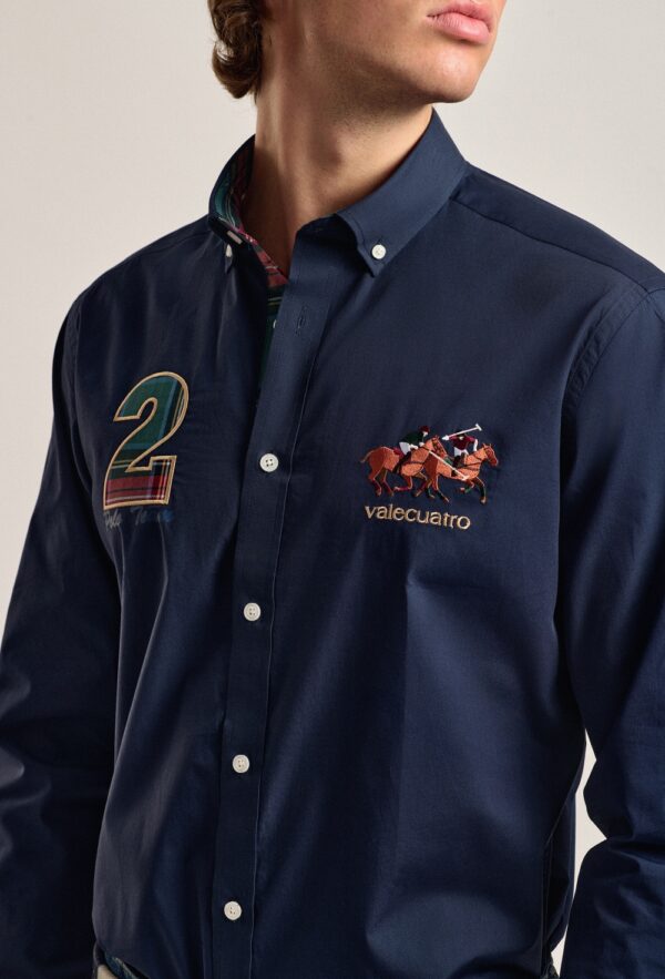 P24H-6006-AZM HOMBRE CAMISA CABALLOS - Imagen 6