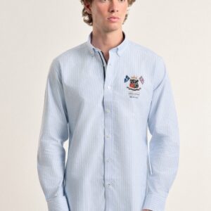 P24H-6011-CEL HOMBRE CAMISA BANDERAS