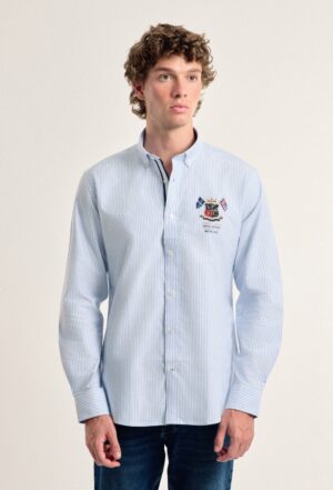 P24H-6011-CEL HOMBRE CAMISA BANDERAS
