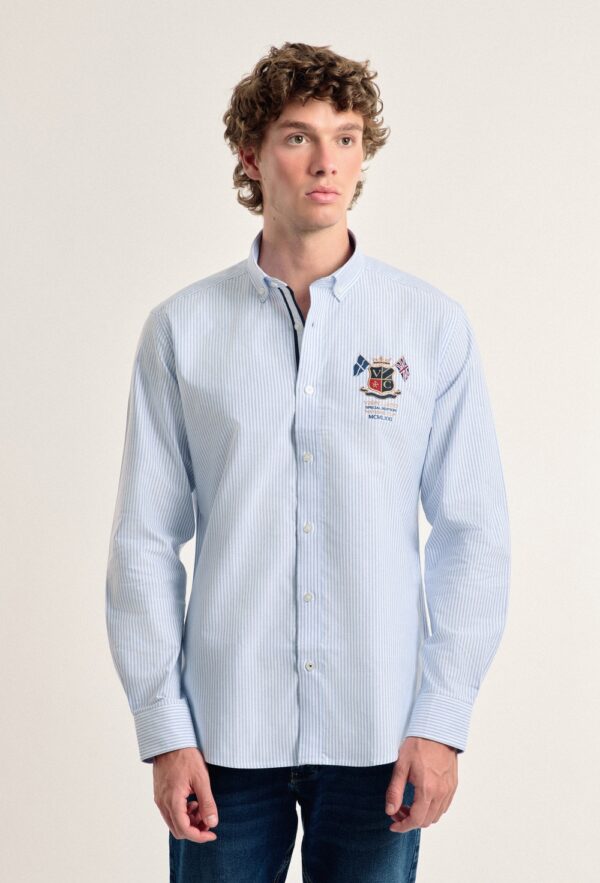 P24H-6011-CEL HOMBRE CAMISA BANDERAS
