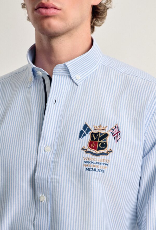 P24H-6011-CEL HOMBRE CAMISA BANDERAS - Imagen 3