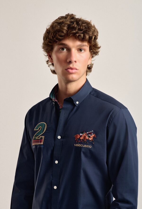 P24H-6006-AZM HOMBRE CAMISA CABALLOS - Imagen 5