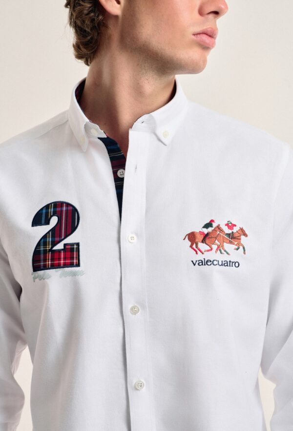 P24H-6007-BL HOMBRE CAMISA CABALLOS - Imagen 4