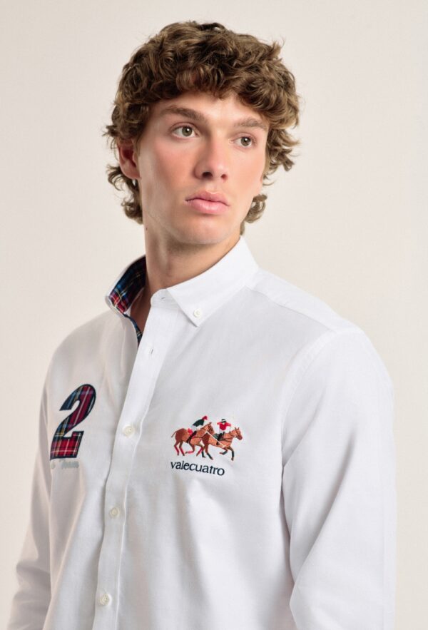 P24H-6007-BL HOMBRE CAMISA CABALLOS - Imagen 5