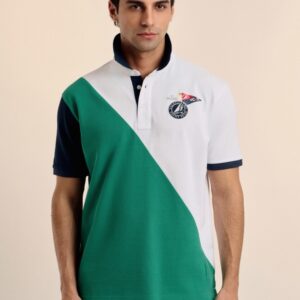 P25H-6176-VD POLO VALECUATRO TRICOLOR VERDE