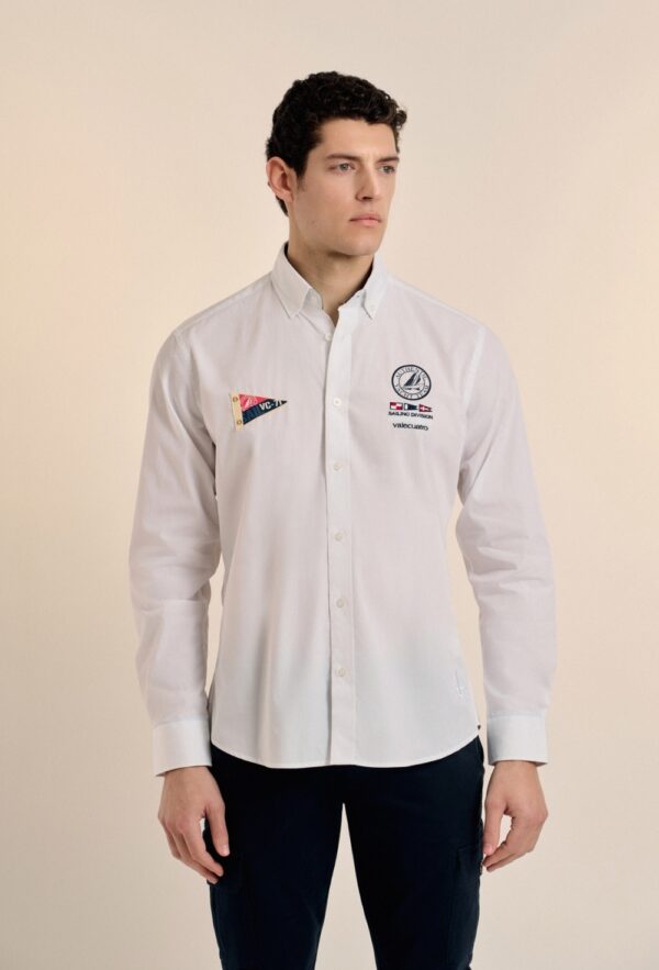 P25H-6153-BL CAMISA YATCH TEAM BLANCA