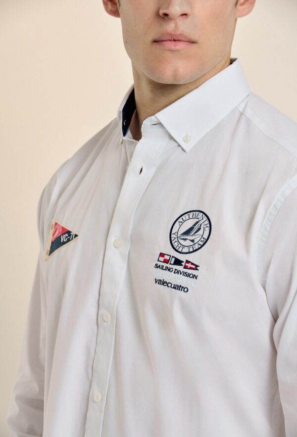 P25H-6153-BL CAMISA YATCH TEAM BLANCA - Imagen 5