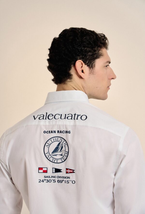 P25H-6153-BL CAMISA YATCH TEAM BLANCA - Imagen 4