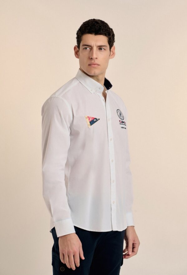 P25H-6153-BL CAMISA YATCH TEAM BLANCA - Imagen 2