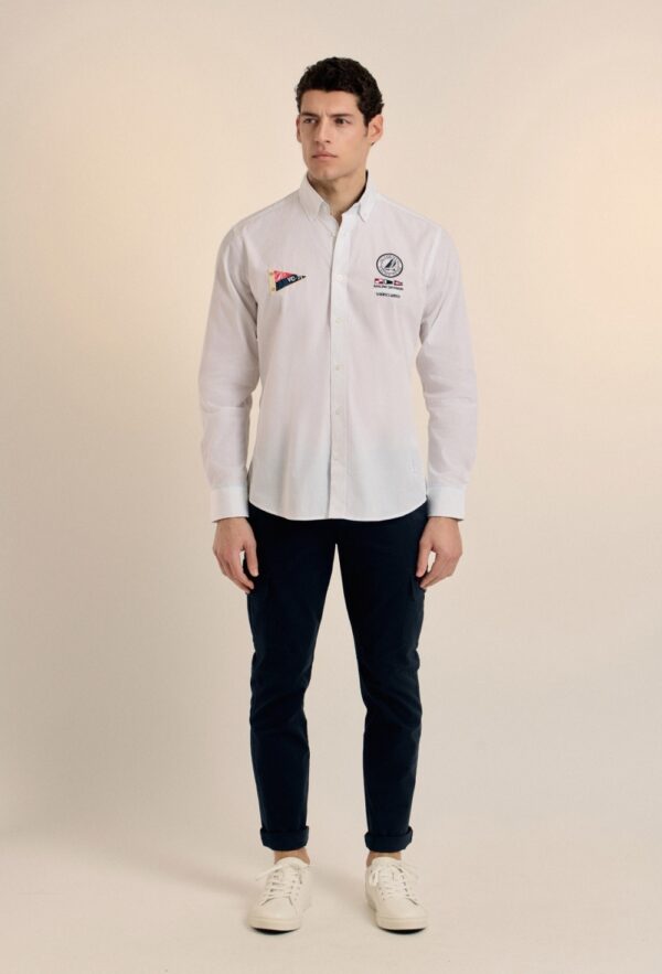 P25H-6153-BL CAMISA YATCH TEAM BLANCA - Imagen 6