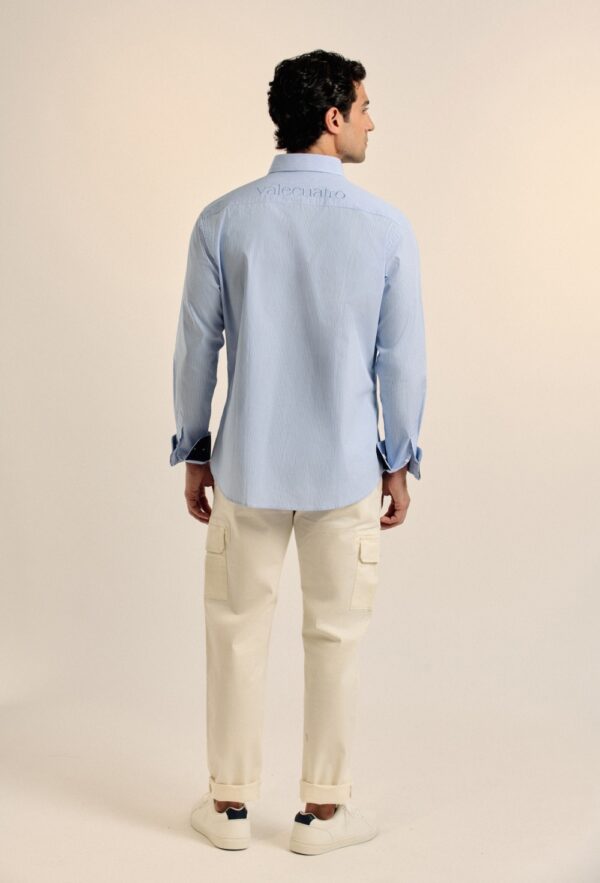 P25H-6152-CEL CAMISA CELESTE MODELO ESCUDO - Imagen 6