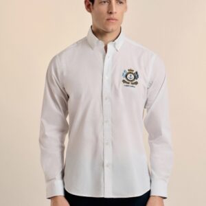 P25H-6151-BL CAMISA BLANCA MODELO ESCUDO