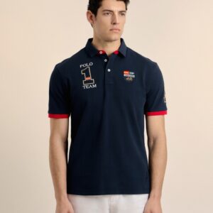 P25H-6178-AZM POLOS ESCUDO ESPAÑA AZUL MARINO