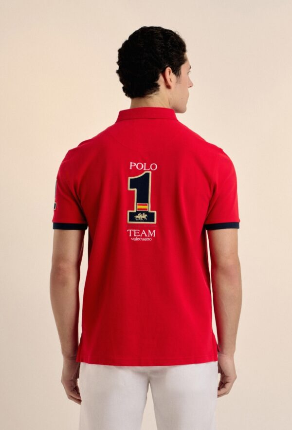 P25H-6179-RJ POLOS ESCUDO ESPAÑA ROJO - Imagen 2