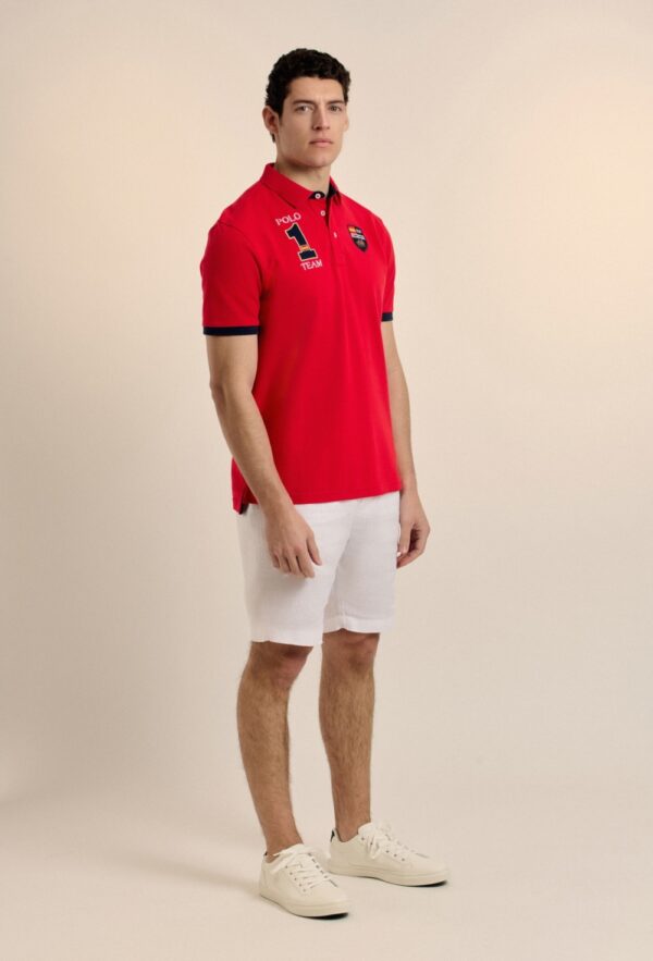 P25H-6179-RJ POLOS ESCUDO ESPAÑA ROJO - Imagen 6
