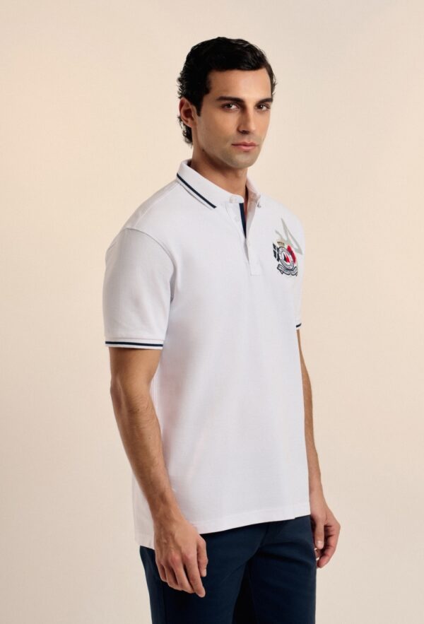 P25H-6170-BL POLO NAUTICAL TEAM BLANCO - Imagen 3