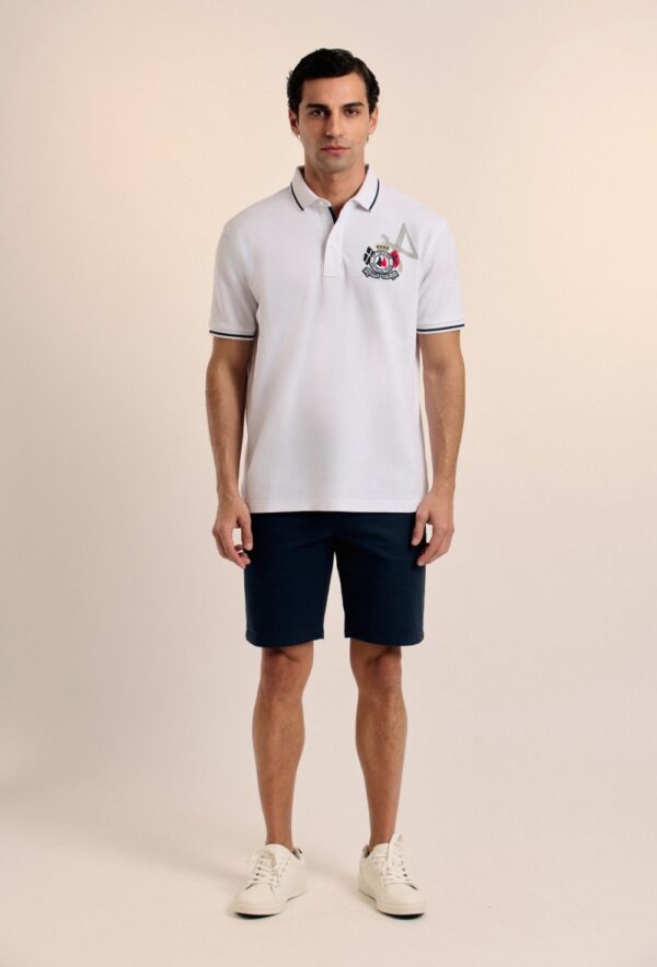 P25H-6170-BL POLO NAUTICAL TEAM BLANCO - Imagen 4