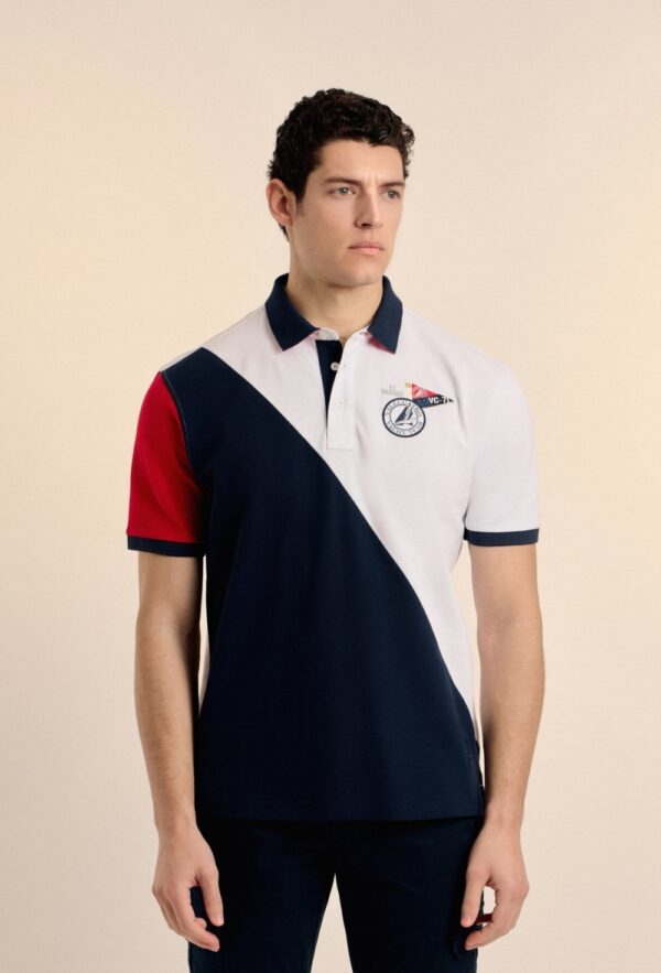 P25H-6174-AZM POLO BANDERA AZUL MARINO