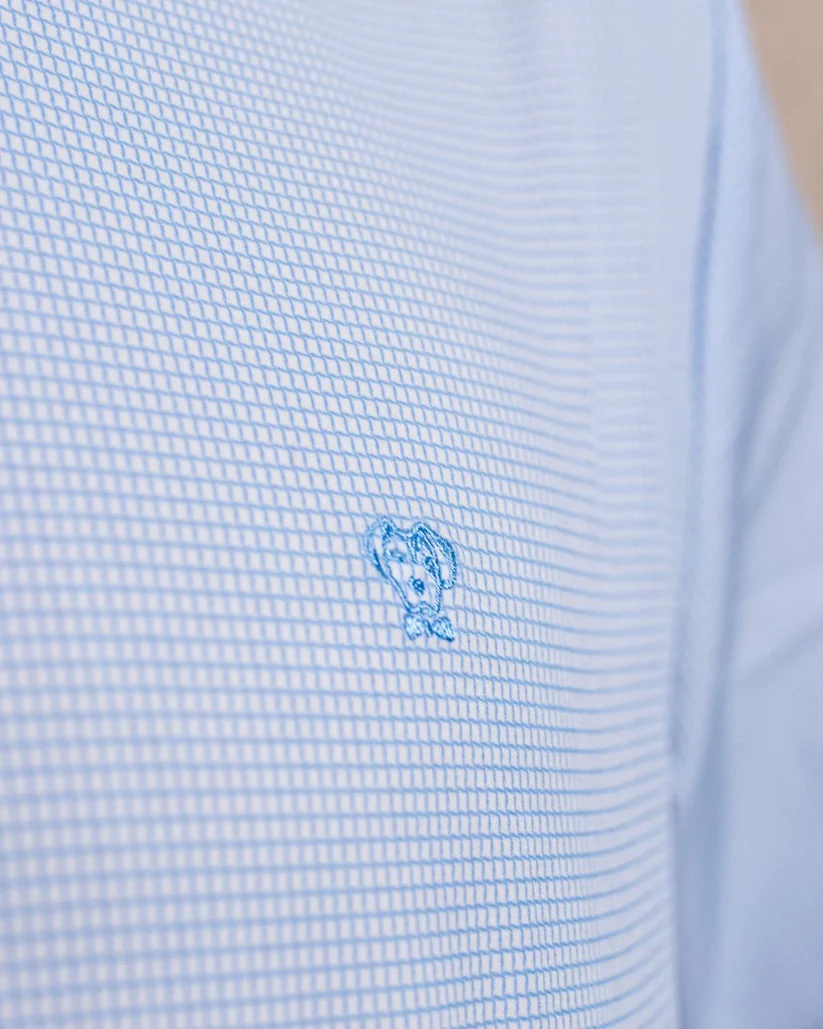 53721 Camisa Performance Antiarrugas Cuadros Textura - Imagen 5