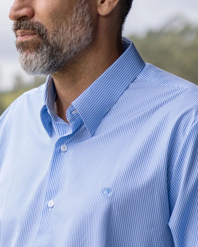 53711 Camisa Performance Antiarrugas Rayas - Imagen 8