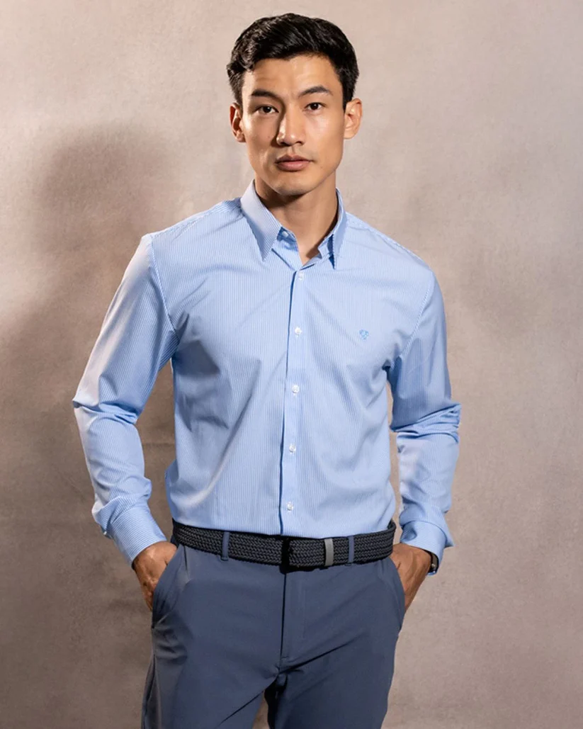 53711 Camisa Performance Antiarrugas Rayas