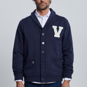 P25H-6400-AZM Sudadera smoking azul marino