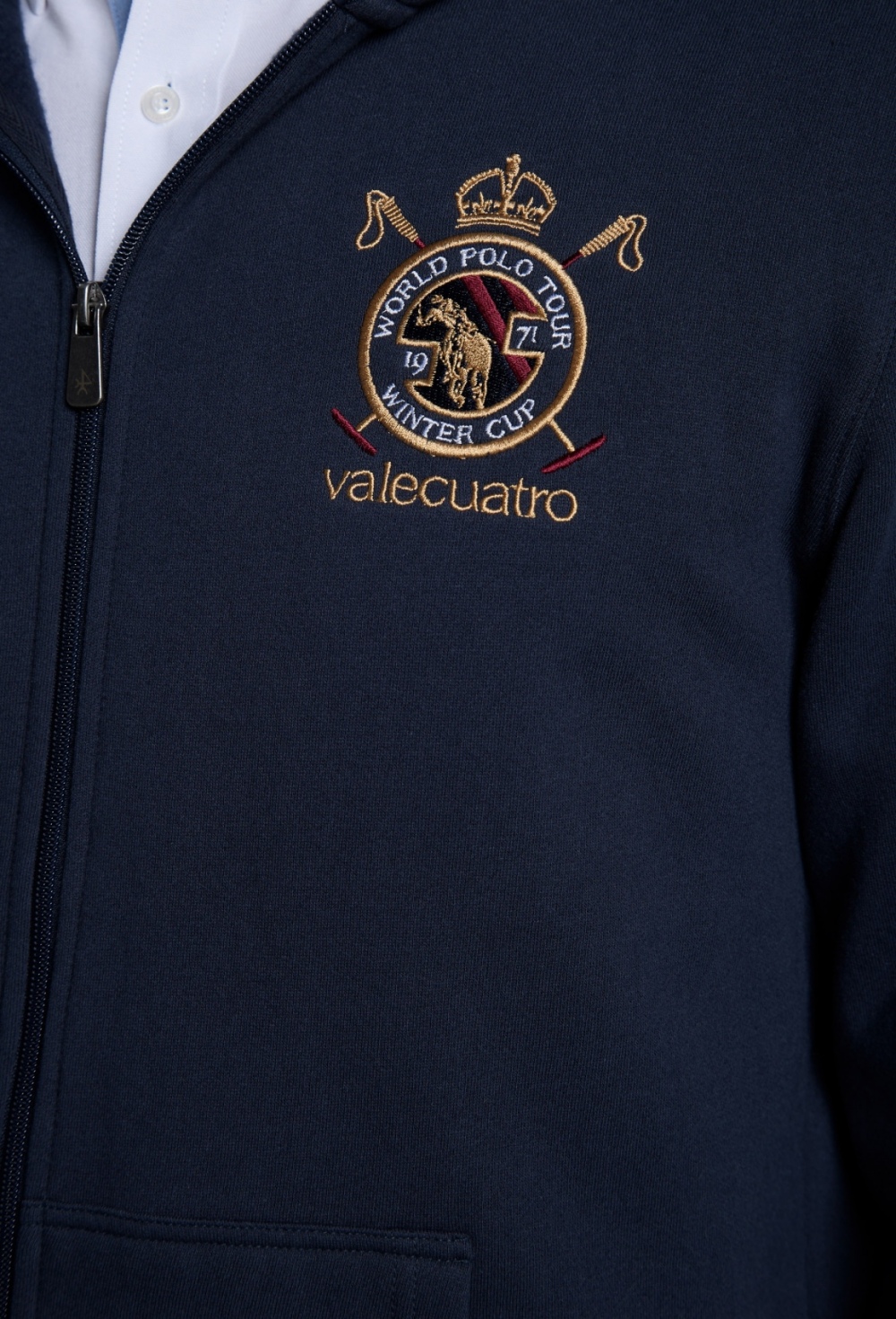 P25H-6403-AZM Sudadera cremallera escudo azul marino - Imagen 6