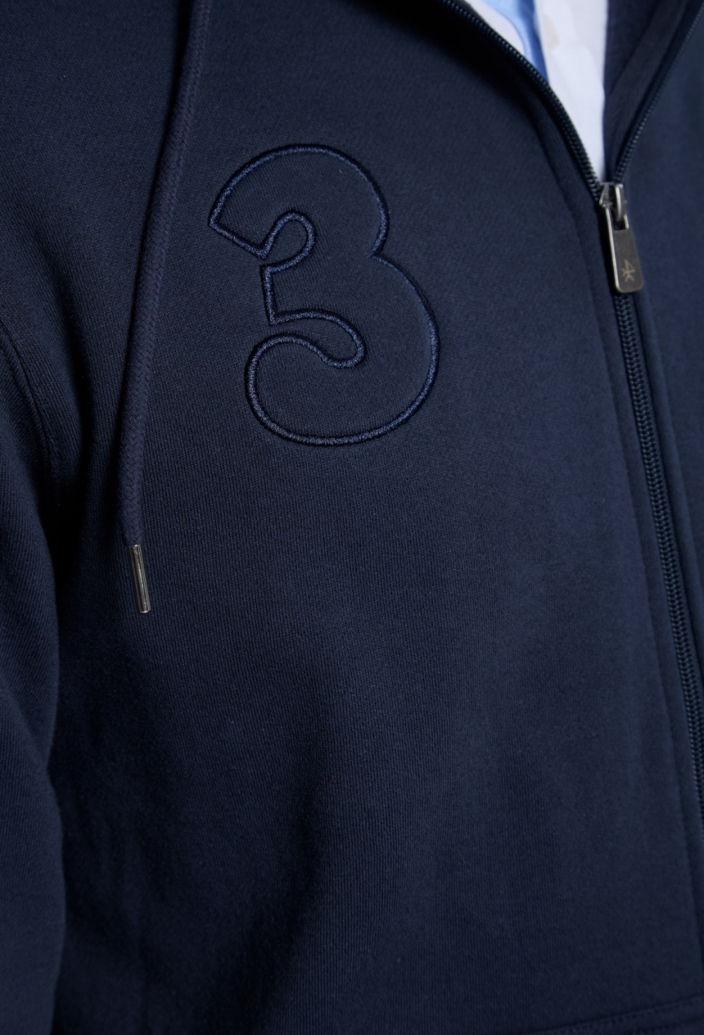 P25H-6403-AZM Sudadera cremallera escudo azul marino - Imagen 7