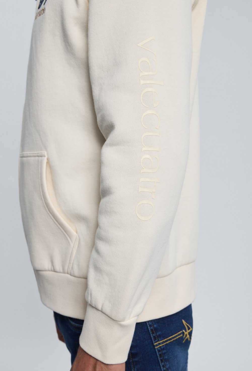 P25H-6405-BR Sudadera cremallera escudo blanco - Imagen 9