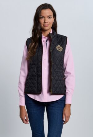 P25M-6456-NG Chaleco husky de mujer azul negro