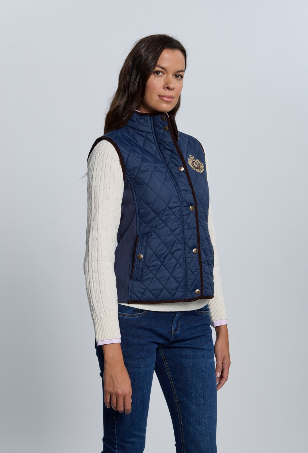 P25M-6455-AZM Chaleco husky de mujer azul marino - Imagen 2