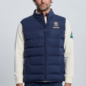 P25H-6424-AZM Chaleco acolchado modelo 3 escudos azul marino